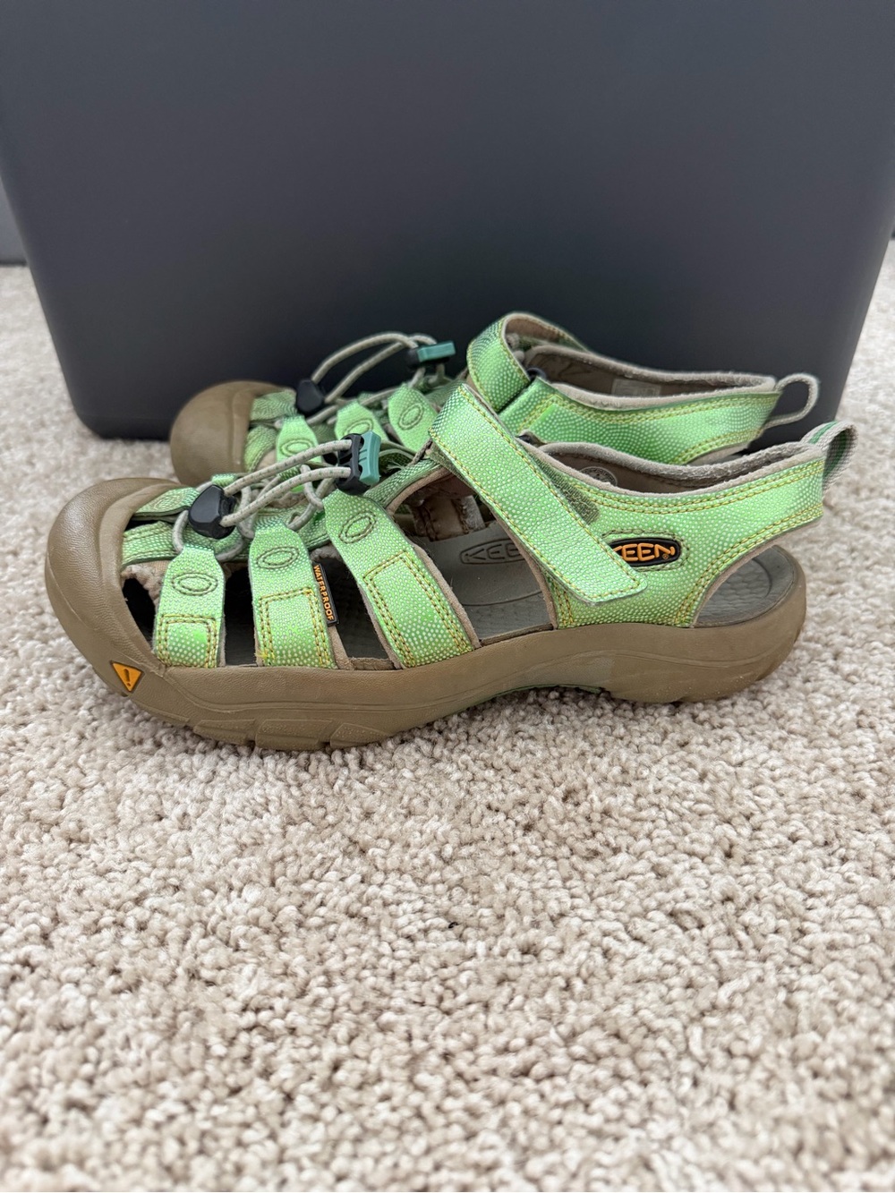 KEEN Newport Green Metallic Waterproof Sandals Women’s Size 6
